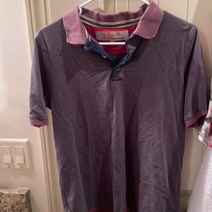 Hawke & Company Outfitters Gray/Red Polo